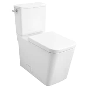 Eurocube Elongated Closed Front Toilet Seat in Alpine White
