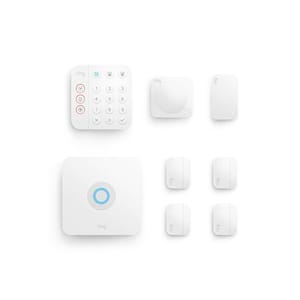 Wireless Home Security Alarm Kit (2nd Gen) with Video Doorbell Satin Nickel (8-Piece) (2020 Release)