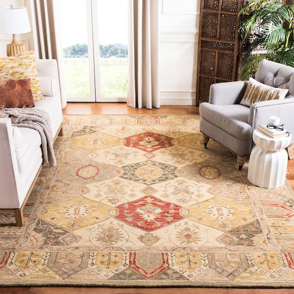 Anatolia Beige/Multi 3 ft. x 5 ft. Area Rug