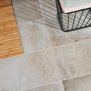 Hudson Gray 11.72 in. x 23.69 in. Matte Porcelain Floor and Wall Tile (15.5 sq. ft./Case)