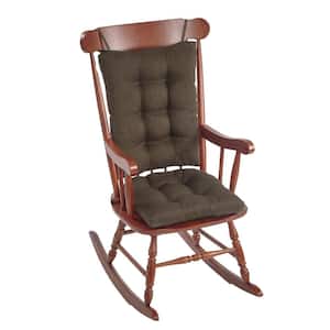 Gripper Omega Chestnut Jumbo Rocking Chair Cushion Set