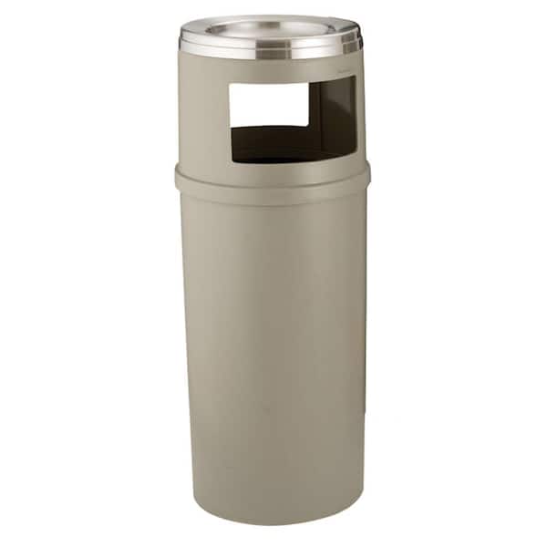 Rubbermaid Commercial Products 25 Gal. Beige Ash/Trash Container without Doors