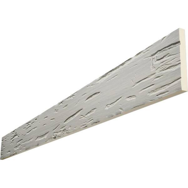 Ekena Millwork Endura Thane 1 in. H x 8 in. W x 8 ft. L Pecky Cypress Slate Faux Wood Beam Plank