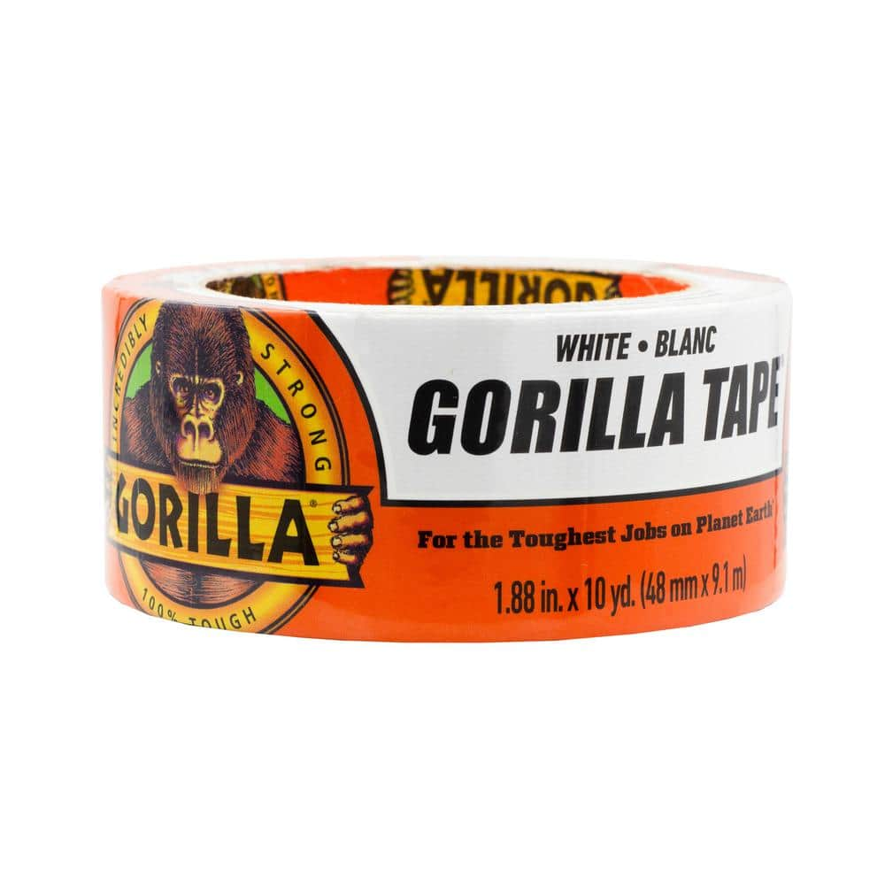 Gorilla 10 yd White Duct Tape 6010002 - The Home Depot