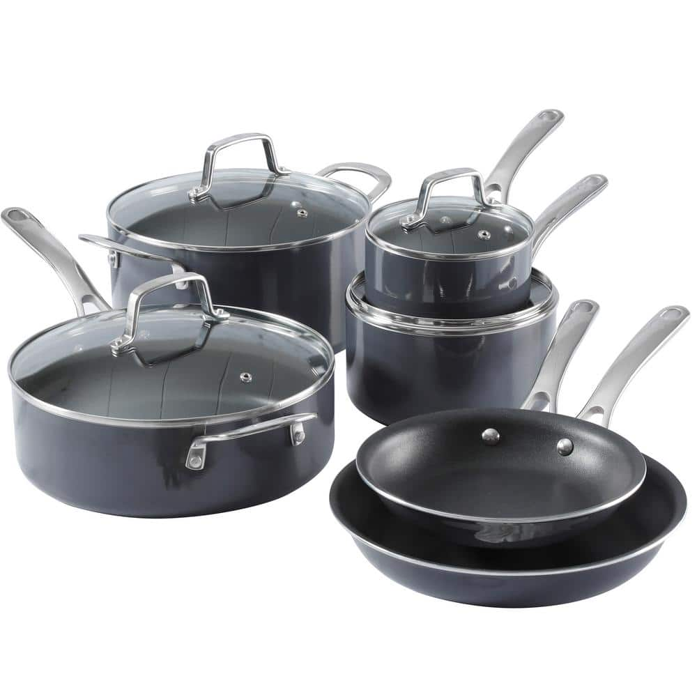 MARTHA STEWART Martha Stewart 10 Piece Aluminum Nonstick Enamel ...