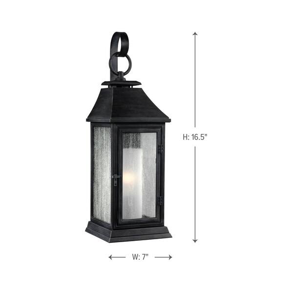 Generation Lighting Shepherd 1-Light Dark Weathered Zinc Outdoor 