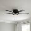 PRIVATE BRAND UNBRANDED Hugger 52 in. LED Indoor Brushed Nickel Ceiling Fan  with Light Kit AL383LED-BN - The Home Depot