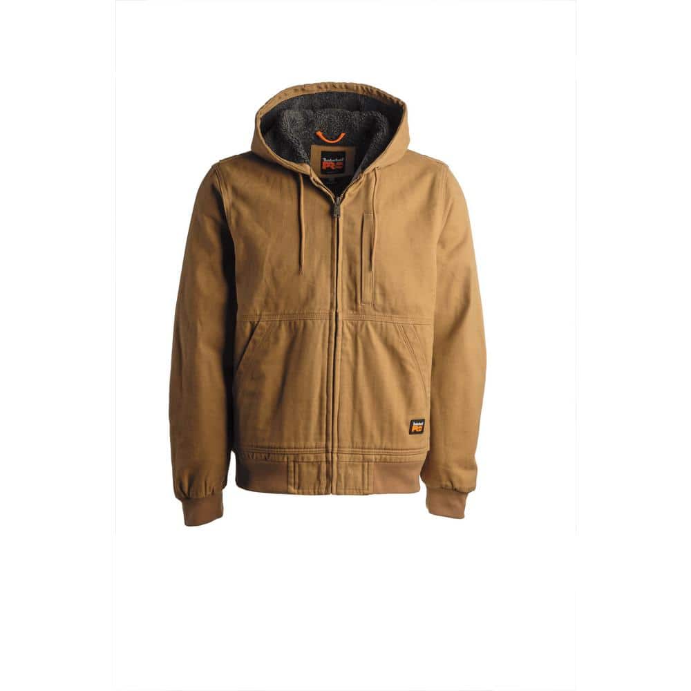 Timberland PRO Gritman Men's Size M Dark Wheat Lined Canvas Hooded ...