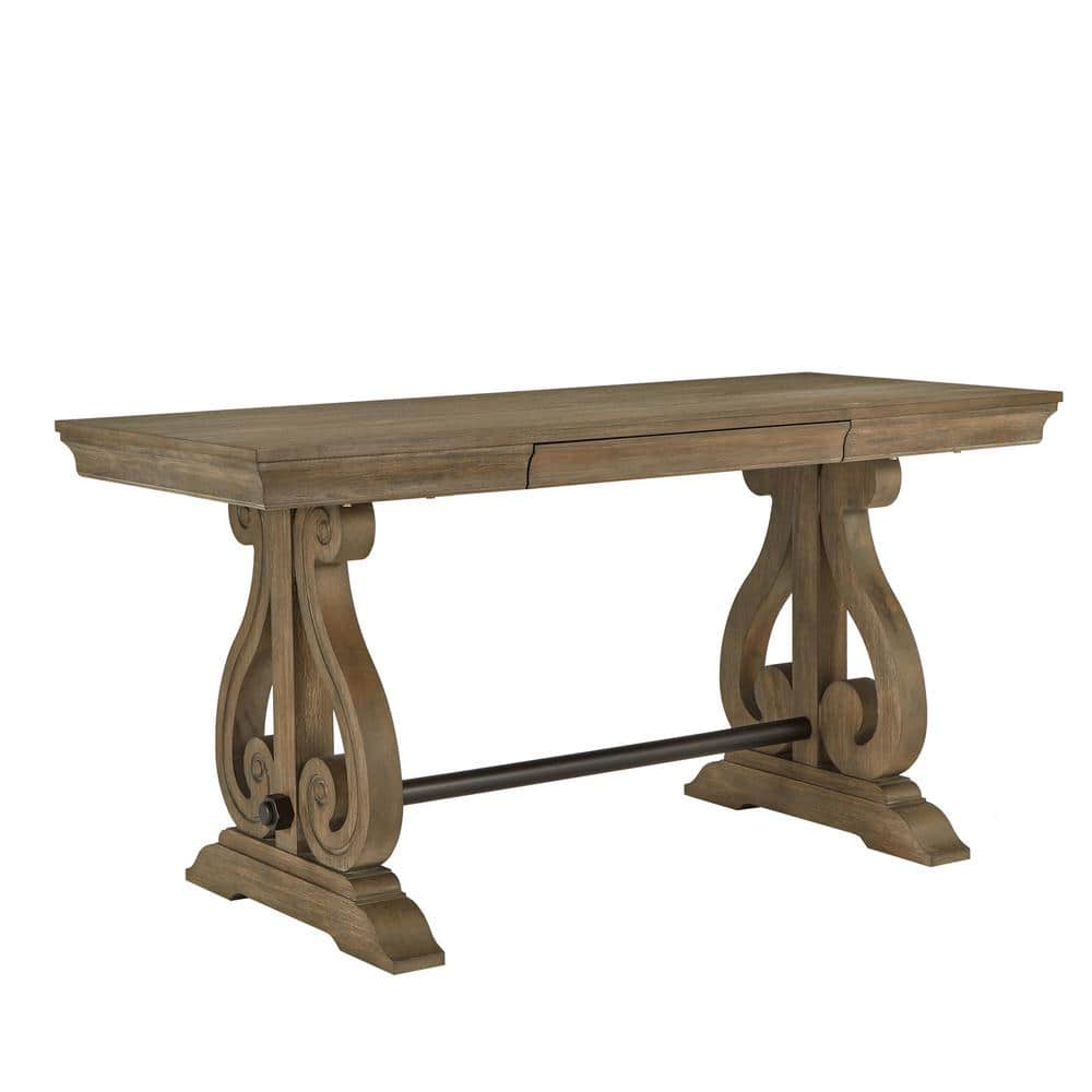 Wire Brushed Oak 1-Drawer Writing Desk price history on PriceWatchPro