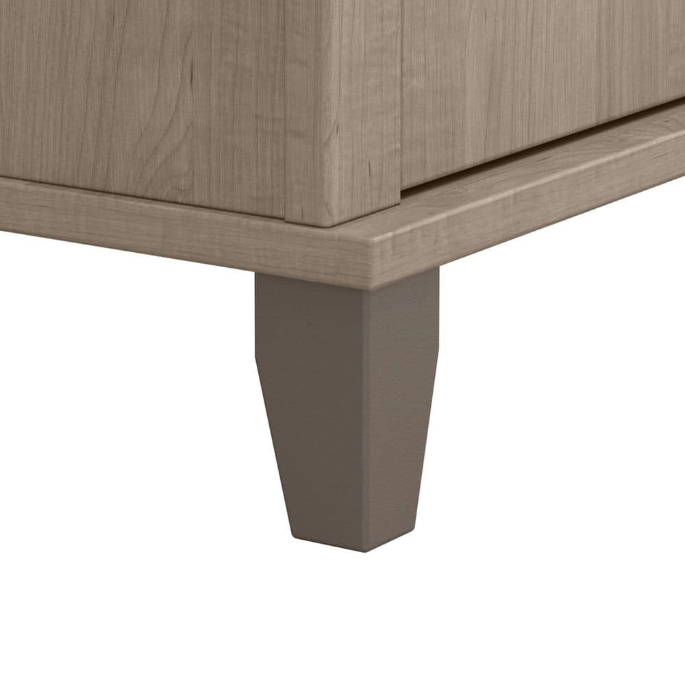 Ash Gray Mid-Century Modern 6-Drawer Dresser