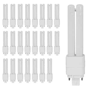 18-Watt Equivalent PL QuadTube CFLNI 4-Pin Plugin G24Q-2 Base CFL Replacement LED Light Bulb, Soft White 2700K (24-Pack)