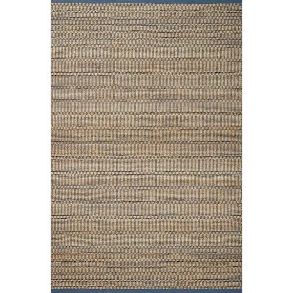 Colton 4 ft. x 6 ft. Natural / Navy Contemporary Accent Rug