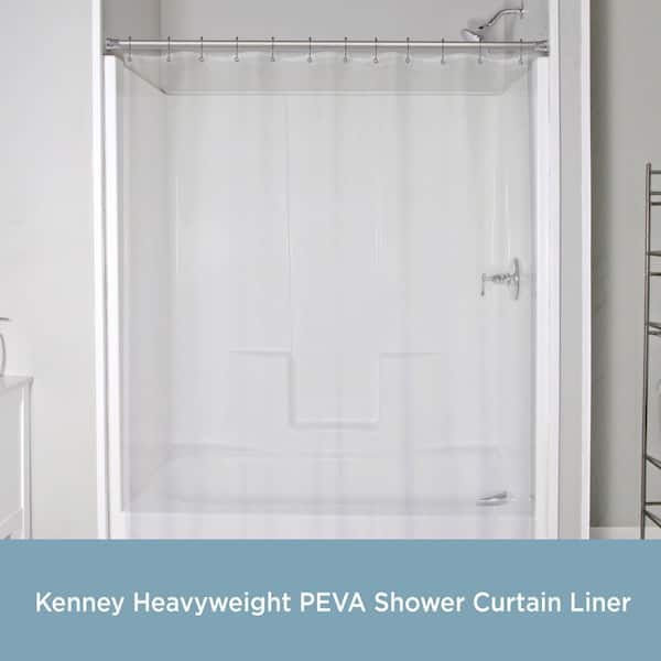 Kenney Heavyweight Peva Shower Curtain Liner, 70 W x 72 H - Clear