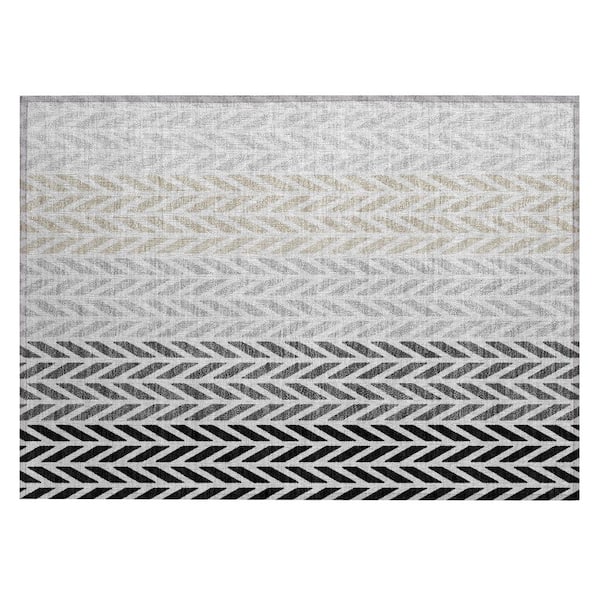 Chantille Machine Washable Indoor/Outdoor Abstract ACN3041 Tin 3 ft. x 4 ft. Area Rug
