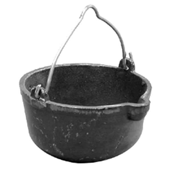 JONES STEPHENS 8 in. Cast Iron Melting Pot for Lead Ingots L42008 - The  Home Depot