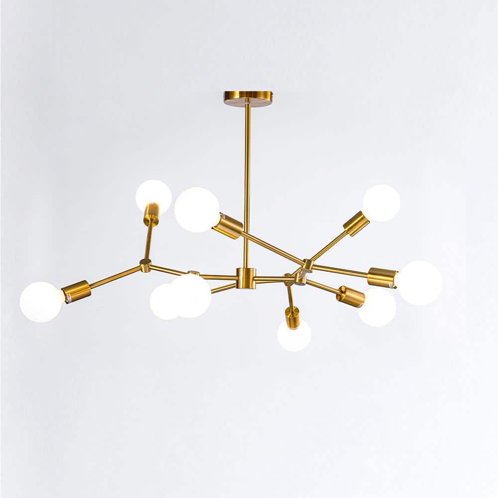 Lydia 9-Light Antique Gold Chandelier