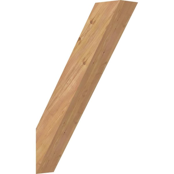Ekena Millwork 5 1/2"W x 24"D x 36"H Traditional Smooth Knee Brace, Western Red Cedar