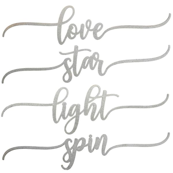 4-Piece 10 in. W Hannukah Place Setting Message Decor