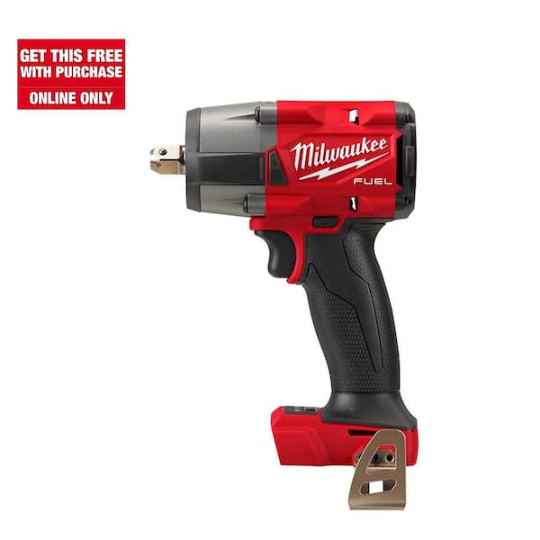 Milwaukee M18 FUEL GEN-2 18V Lithium-Ion Brushless Cordless Mid Torque 1/2 in. Impact Wrench with Pin Detent (Tool-Only)