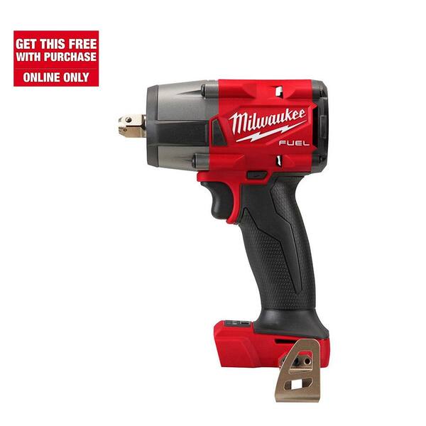 Milwaukee M18 FUEL GEN-2 18V Lithium-Ion Brushless Cordless Mid Torque 1/2 in. Impact Wrench with Pin Detent (Tool-Only)