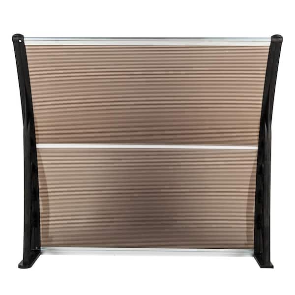 40 in. x 40 in. Back Door Canopy Polycarbonate Window Door Awning Outdoor Patio Shelter