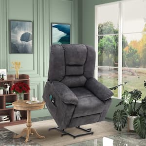 Grey Recliners Lift Chair Relax Sofa Chair Livingroom Furniture Living Room Power Electric Reclining for Elderly