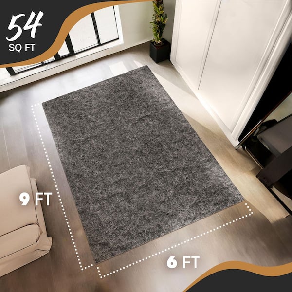 Nevlers 6 ft. x 9 ft. TPO Coated Non-Slip Felt Rug Pad - 1/4in