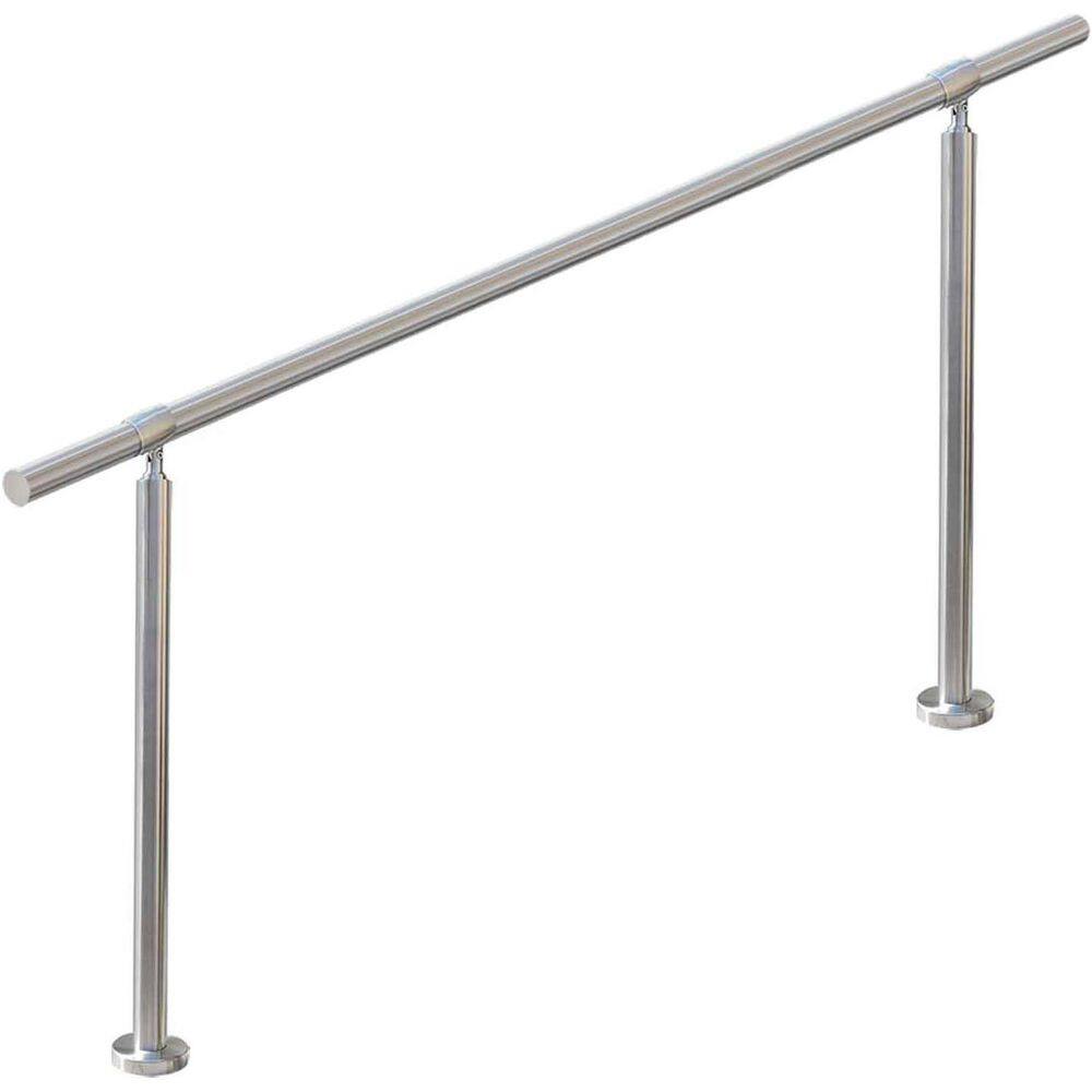 5 Step Stair Handrail for Indoor Outdoor Steps 304 Stainless Steel Transitional Porch Deck Rail with Installation Kit price history on PriceWatchPro