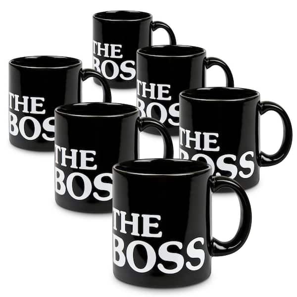 Waechtersbach 6-Piece the Boss Black Ceramic Mug Set 01S6MG4081 - The Home  Depot