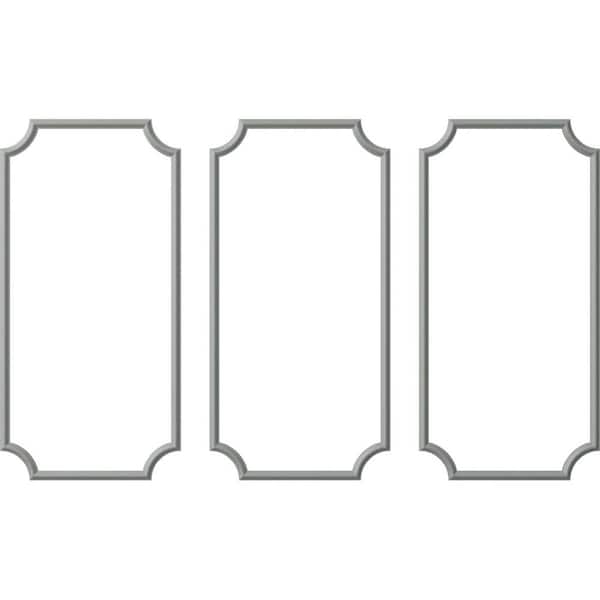 Ekena Millwork 13.35 Sq. Ft. Unfinished Polyurethane Panel Moulding Kit (Triple Panel)