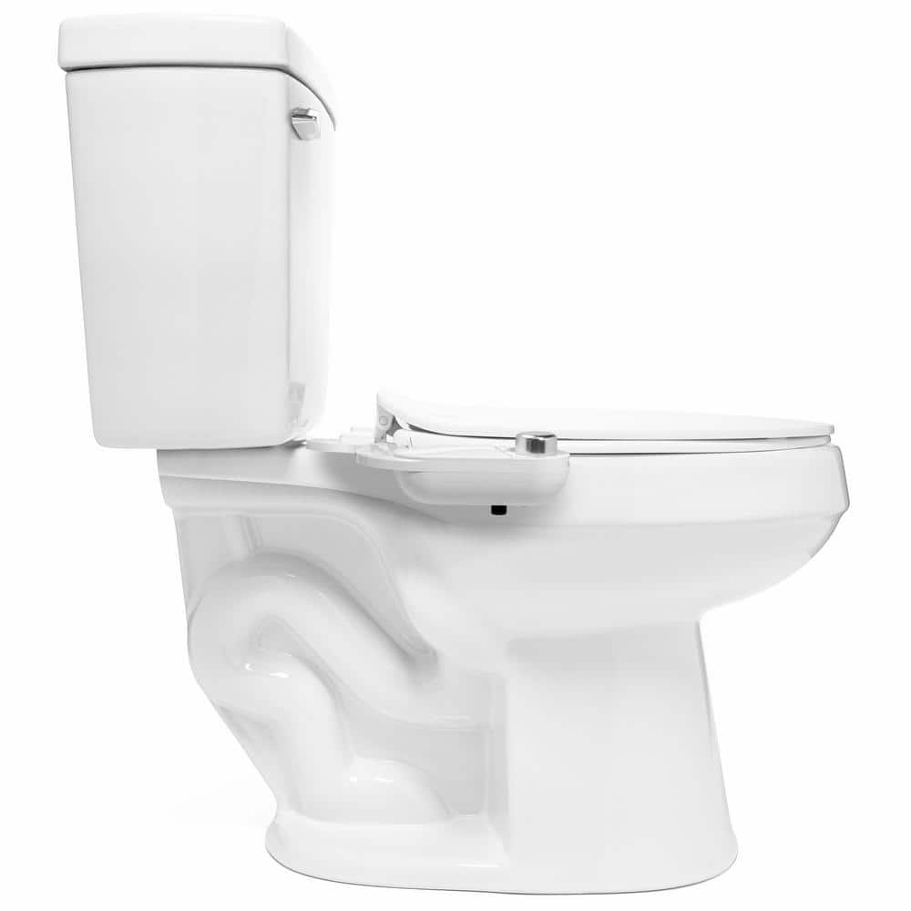 White Eco-Friendly Bidet Attachment with Aluminum Knob