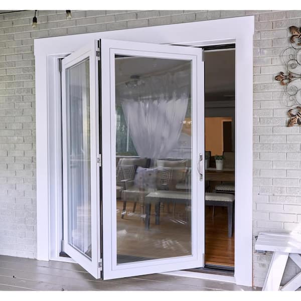 Jeld Wen 72 In X 80 Primed, Outdoor Patio Folding Glass Doors