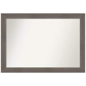 Alta Brown Grey 40.5 in. W x 28.5 in. H Non-Beveled Bathroom Wall Mirror in Gray