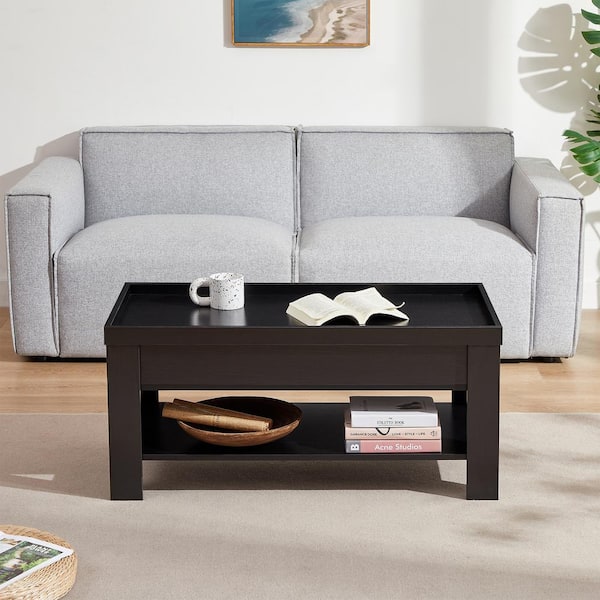 VECELO Coffee Table Lift Top Coffee Tables with Hidden