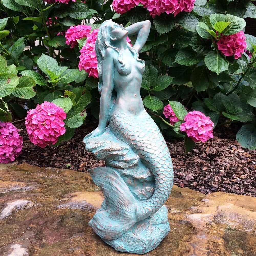 HomeStyles Life's a Beach Sexy Mermaid on Coastal Rock Statue