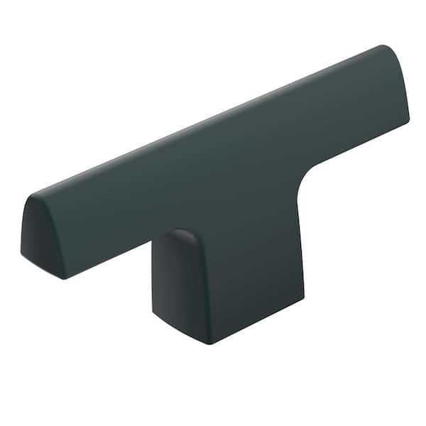 Riva 2-1/2 in. (64mm) Modern Matte Black Bar Cabinet Knob