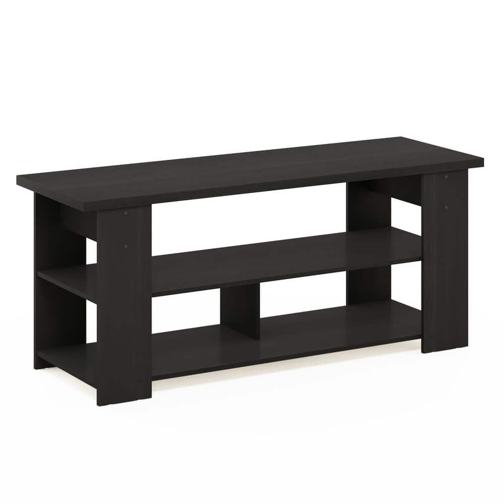 Espresso Wood 55" Modern TV Stand with Cable Management