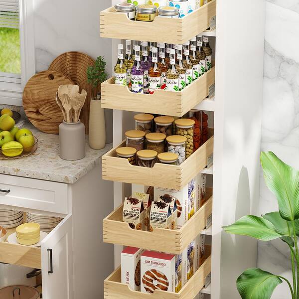 Pull Out Cabinet Organizer, Expandable Pull Out Shelves for Kitchen  Cabinets, Heavy Duty Slide Out Pantry Shelves Sliding Shelf for Home  Kitchen,Under