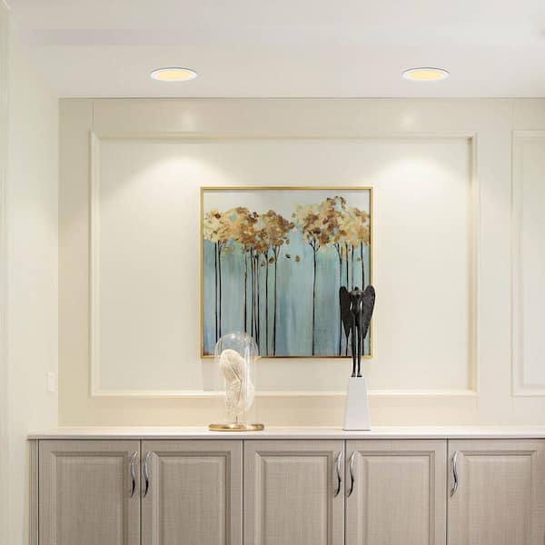 6 in. Adjustable 5CCT Canless Integrated LED Recessed Light Trim 12-Pack