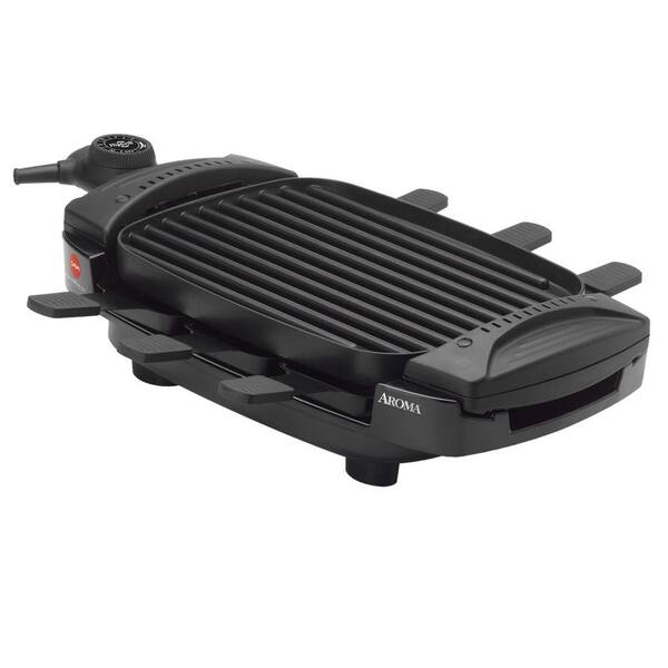 AROMA Dual Flip Grill and Griddle with Raclette