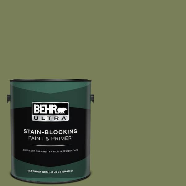 BEHR ULTRA 1 gal. #410F-6 Grape Vine Semi-Gloss Enamel Exterior Paint & Primer