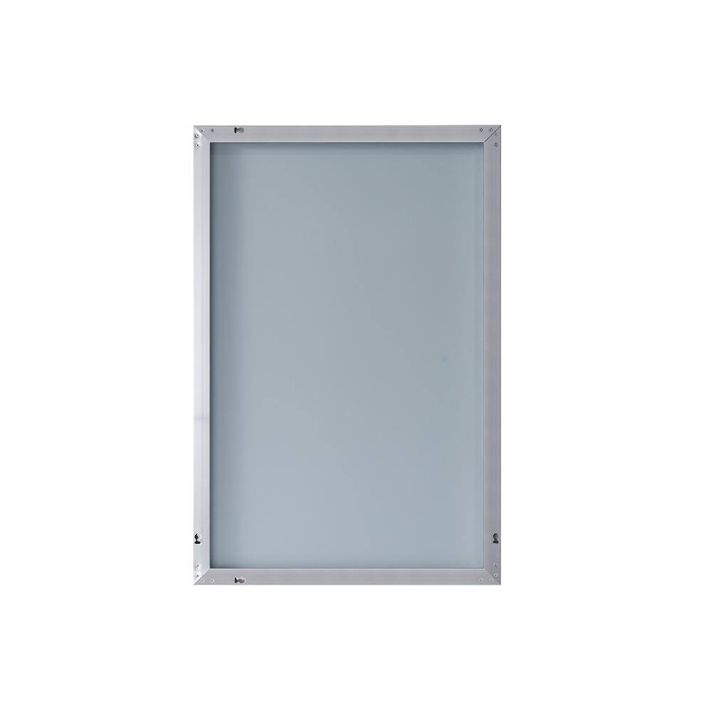 Luxaar 24x36 Polished Chrome Contemporary Bathroom Vanity Mirror