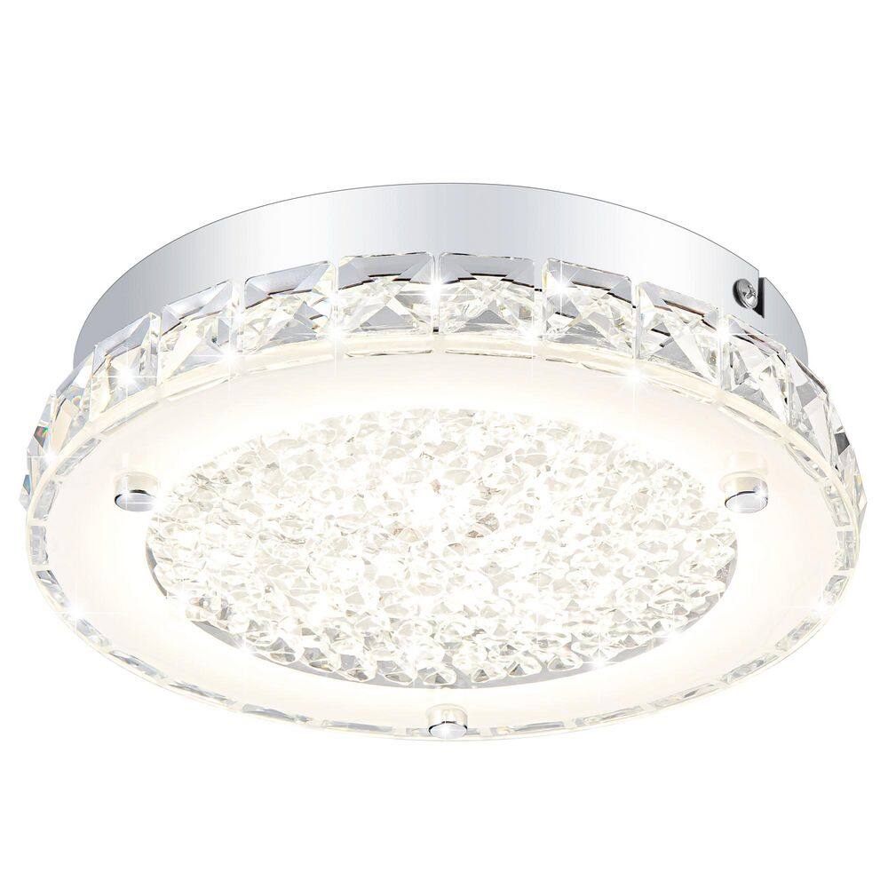 8.26 in. 12-Watt Modern Round Silver Finish LED Flush Mount Ceiling Light for Kitchen 1Pack Dimmable price history on PriceWatchPro