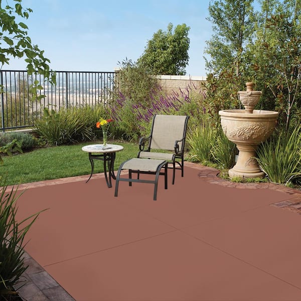 5 gal. #PFC-08 Terra Brick Solid Color Flat Interior/Exterior Concrete Stain