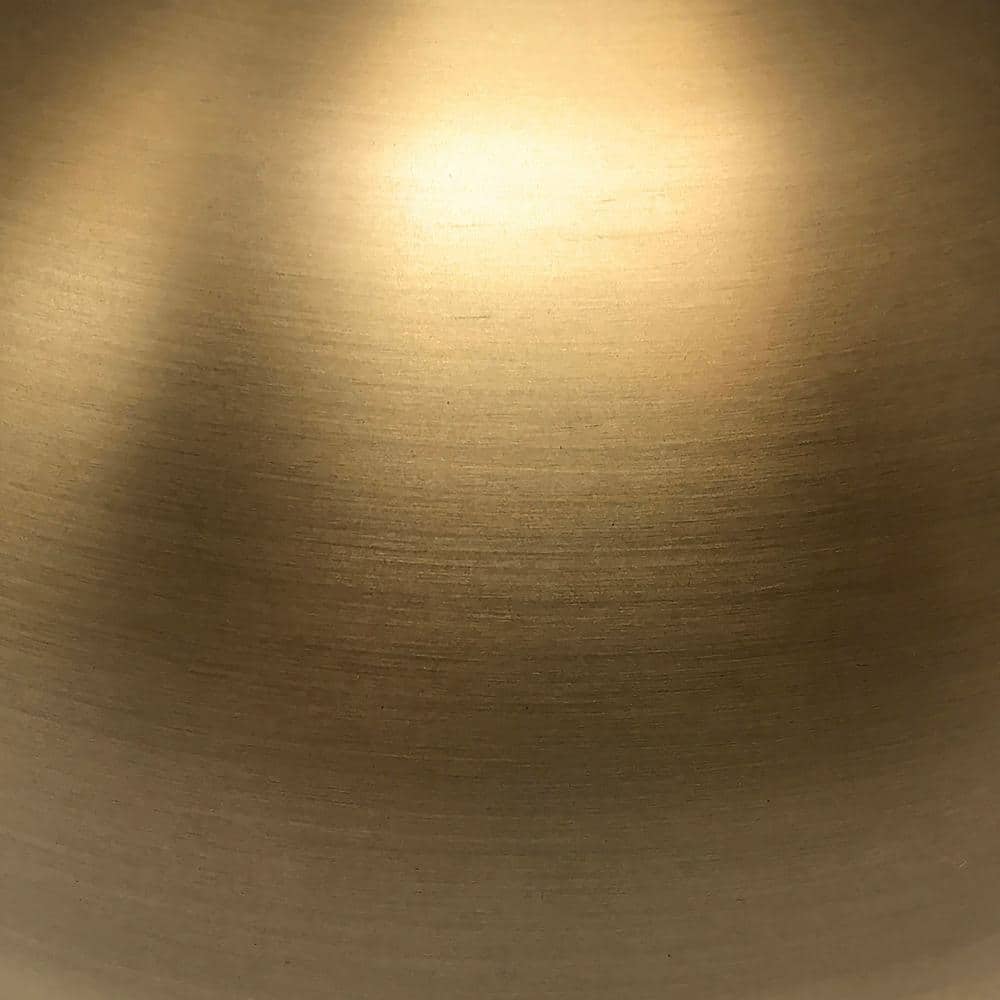 Matte White and Brass Adjustable Arc Floor Lamp with Smart Home Compatibility
