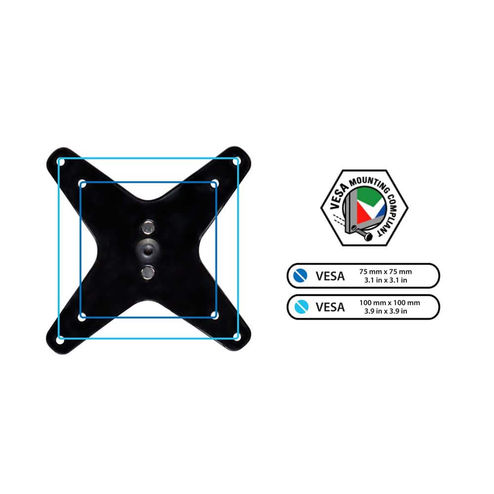 Silver Adjustable Full Motion Monitor Wall Mount for 32" Screens