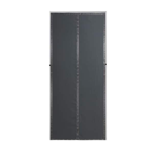40 in. x 83 in. Magnetic Thermal Insulated Door Curtain, Temporary Door Denim Insulation Accessory