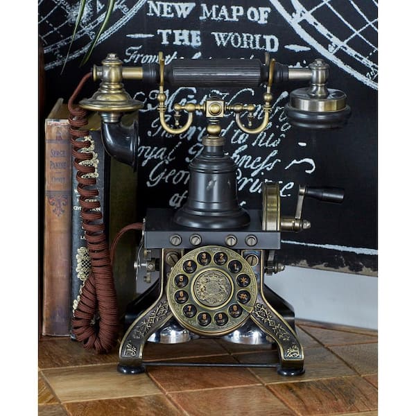 Vintage VINTAGE BRASS OLD PHONE ANTIQUE USED Antique Candlestick 