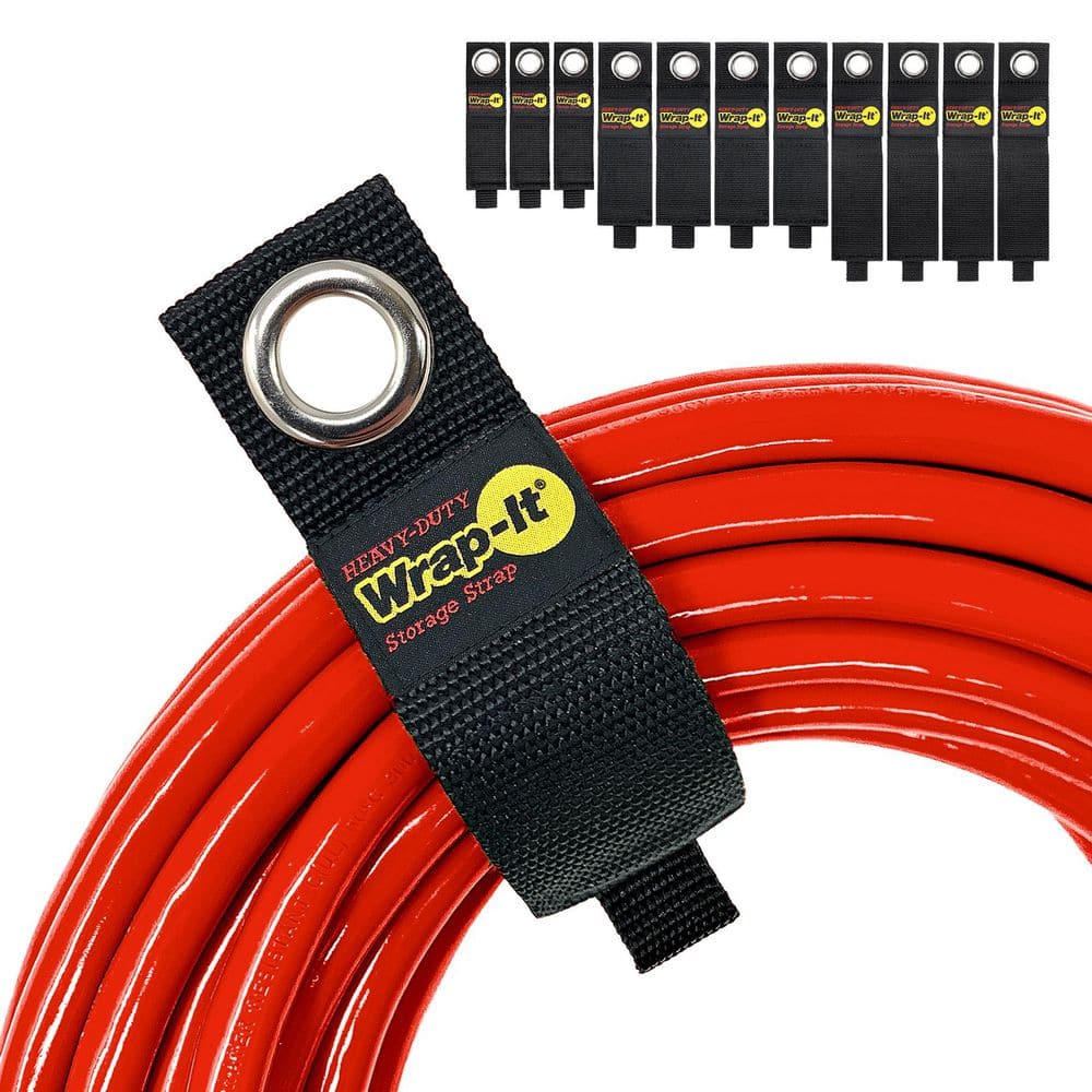 Black Heavy-Duty Hook and Loop Hanging Storage Straps with Grommet (Assorted 12-Pack) price history on PriceWatchPro