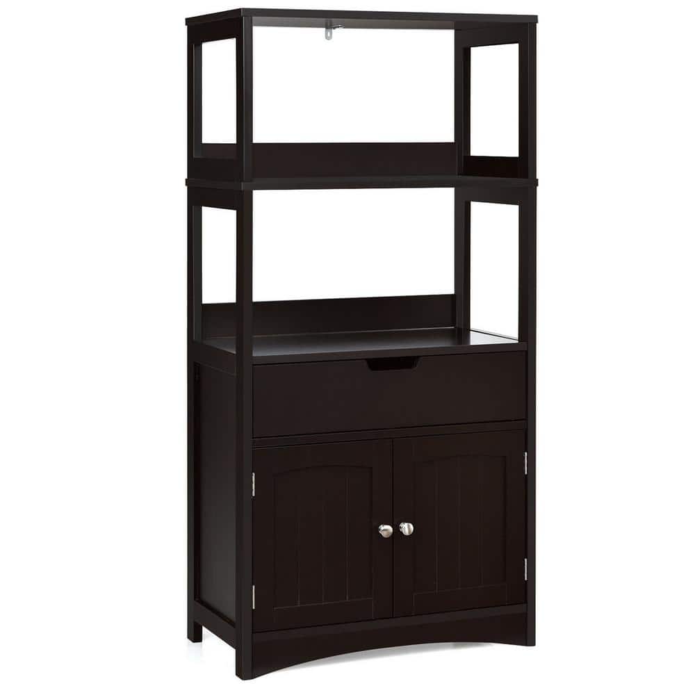 Reviews for Gymax 24 in. W Bathroom Storage w/Drawer Shelf